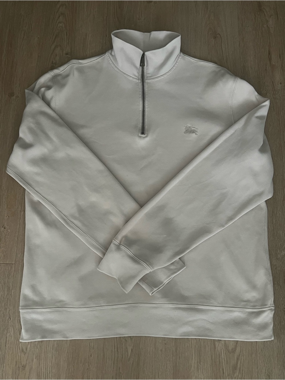 NWT Burberry half-zip embroidered men’s sweatshirt